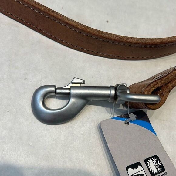 NEW Terrain D.O.G. Leather Leash 4' x 1" Brown Russet - Picture 4 of 5